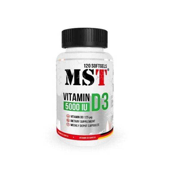 MST Vitamin D3 – 5000 IU Vitamin D3 125 μg 120 Kapseln