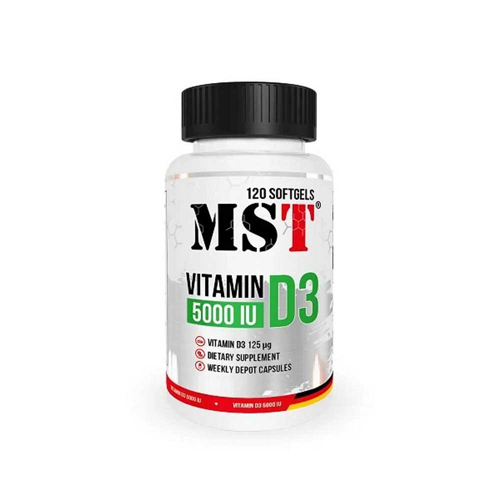 MST Vitamin D3 – 5000 IU Vitamin D3 125 μg 120 Kapseln