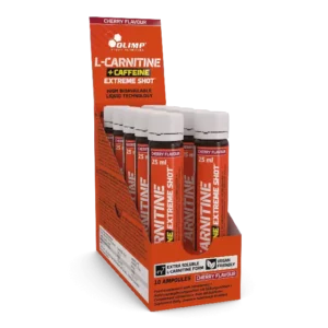 10 x Olimp L-Carnitine + Caffeine Extreme Shot - 25 ml Ampoule