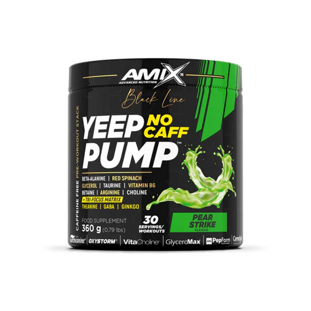 Yeep Pump Pré-entraînement sans caféine 360gr – Black Line